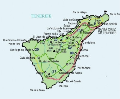 Mapa Tenerife Blog